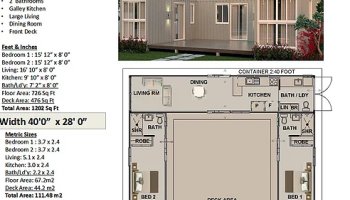 Best Selling 2 Bedroom Container house