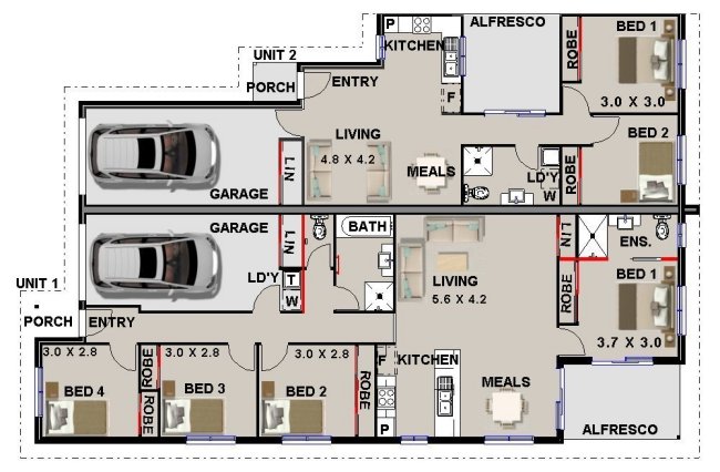 DUAL KEY HOUSE DESIGN