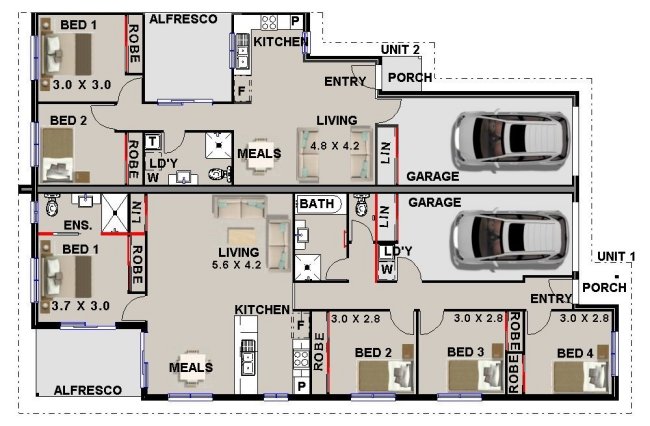DUAL KEY HOUSE DESIGN