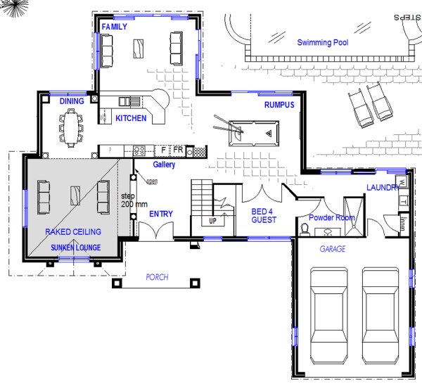 lower floor 4 bed rooms