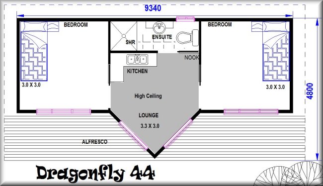 granny flat with office